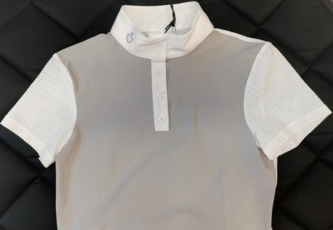 POLO GARA RAGAZZA CAVALLERIA TOSCANA PERFORATED JERSEY Junior, Manica Corta 